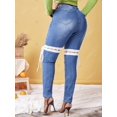 thumbnail image 4 of Jeans Talla Extra Extraíbles y Cordones Rosegal  Vaqueros de talla grande, 4 of 5