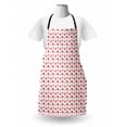 thumbnail image 3 of Hearts Apron, Rhythmic Sponge Print Look Cutsy Valentines Romance Love, Unisex Kitchen Bib with Adjustable Neck for Cooking Gardening, Adult Size, Blush Pastel Pink, by Ambesonne, 3 of 4