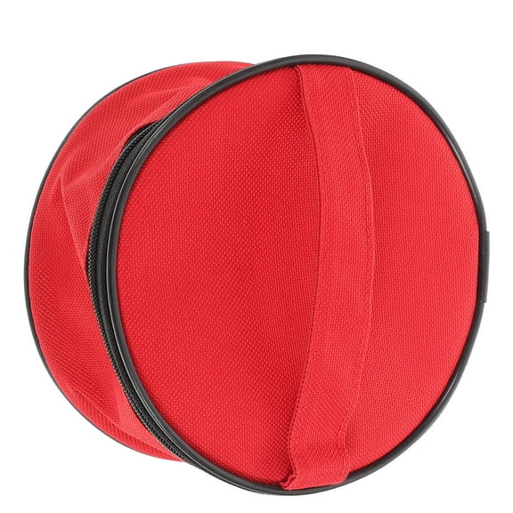 Worgeous 1 Set Picnic Tableware Bag Round Plate Container Outdoor Dish Bag