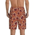 thumbnail image 3 of Kdxio American Football1 Print Mens Sleep Shorts Bottoms Soft Comfy Pajama Wear Pants with Drawstring Pockets, 3 of 7