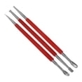 thumbnail image 2 of MIANGASTORE 3pcs Leather Craft Modelling Splicing Embossing Press Stylus Line Pen Pottery Polymer Clay Tool, 2 of 8