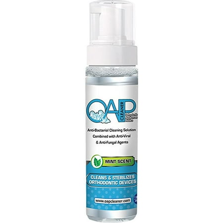 OAP Cleaner - Cleans and Sterilizes Removeable Dental and Ortho Appliances - Foam Jumbo Bottle - (Best Way To Sterilize Bottles)