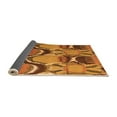 thumbnail image 2 of Ahgly Company Indoor Round Abstract Orange Modern Area Rugs, 3' Round, 2 of 4