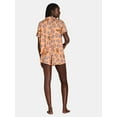 thumbnail image 2 of Halloween Women’s Fang Print Shorty Pajama Set, 2-Piece, Sizes XS-3X, 2 of 4