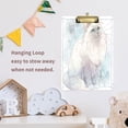 thumbnail image 6 of Acrylic Writing Board Silver 12.5*9 Inch Clipboards Transparent Acrylic Material Suitable For Office Classroom Teachers Fashion Bloggers Stationery Enthusiasts Laperm Cat Portrait, 6 of 9