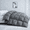 Grey, variant on KAKABELL Premium Goose Feather & Down Comforter Queen Size,100% Cotton Cover,Fluffy & Lightweight,3D-Baffle Box Design,Equipped with 8 Corner Tabs ,Soft & Breathable, Premium Hotel Bedding 90" x 90"