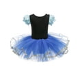 thumbnail image 4 of QEFJNO 3-8Y Kids Girls Princess Ballet Dress Leotards Skirted Tutu Dancewear Ballerina Party Dresses 1 Piece, 4 of 6