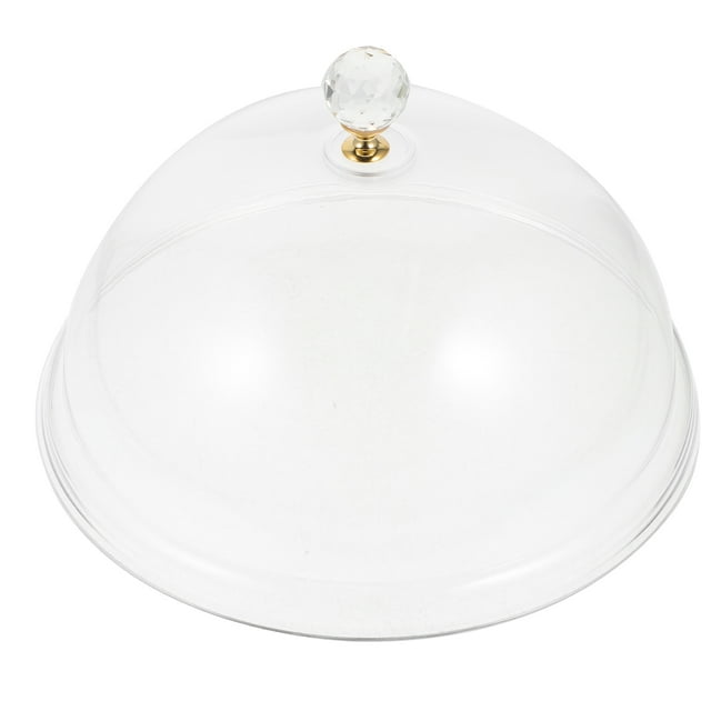 Taquillo acrílico transparente Cubierta de domo de alimentos Cubierta de té de té de té cubierta de tapa de té de postre