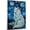 American Eskimo, variant on Pembroke Welsh Corgi Dog Starry Night Canvas Wall Art Prints, Dog Art Canvas Painting Poster,Pet Canvas Painting Puppy Artwork 8x12 inches