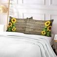 thumbnail image 7 of GZHJMY Sunflower Queen Pillowcase Super Soft Cozy Plush Pillow Case with Zipper for Sofa Bed Couch, 20 x 30 Inch, 7 of 7