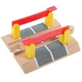 thumbnail image 1 of JUNWELL Train Track Accessories Pretend Road Block Tracks Railing Barrier Wood Cute Child Insert Wooden, 1 of 6