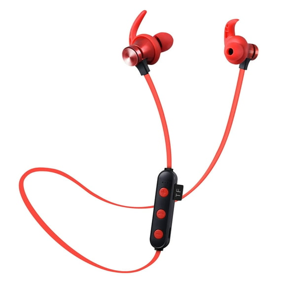 Pompotops Clearance Sales Necktype 4.2 Bluetooth Headset Long Battery Life Sports Wireless Inear Headset