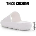 thumbnail image 5 of Litfun Cloud Slide Sandals for Women Men Summer Shower Shoes Soft Pillow Slippers Arch Support Beach Slides, White, 5 of 7