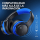 thumbnail image 2 of Audífonos Bluetooth  Con Cancelación De Ruido Azul/Negro, 2 of 5