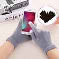 thumbnail image 3 of Jumpingount 1 par de guantes de invierno para mujer, cubierta de mano, accesorio de ropa, cubre los dedos para mantener el calor, guante de punto cómodo guantes y mitones Marrón Jumpingount AP009536-09, 3 of 6