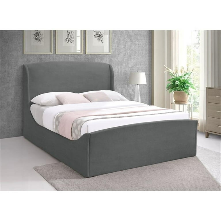 Meridian Furniture Tess Velvet Bed - King Meridian Furniture Tess Velvet Bed - King