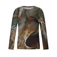 thumbnail image 5 of Qingpeng Mens Pullover Long Sleeve Tops Fall Winter Sweatshirts Camo Camouflage Shirts, 5 of 5
