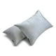 thumbnail image 2 of Funda de cojín lumbar decorativa HomeCentric, gris claro, paquete de 2, 30 x 45 cm (12 x 18 pulgadas), funda de cojín rectangular lisa de satén, estilo moderno liso - Satén flameado gris claro, 2 of 5