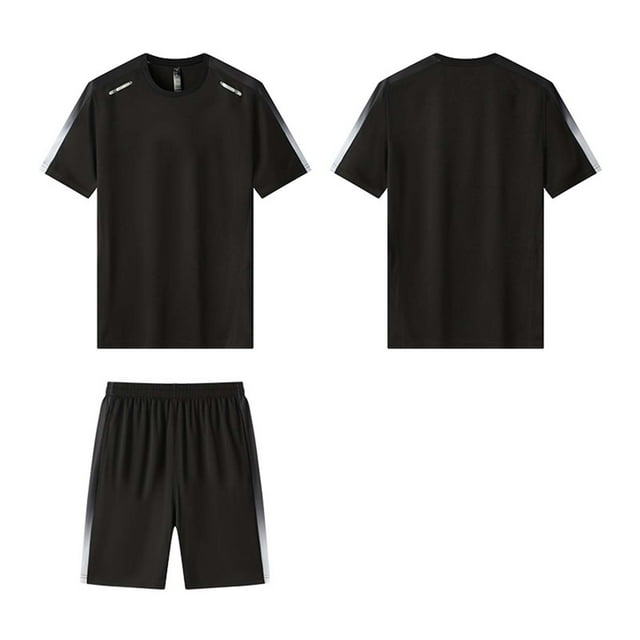 Ceisia Men's Casual Sports Tracksuit Sets | Breathable Short Sleeve Tee & Drawstring Shorts | Summer Athletic Outfits Gift