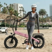 Jasion EB6 Electric Bike for Adults, 1000W Peak Motor Folding Ebike with 48V Removable Built-in Battery, Up to 50 Miles, 20 Fat Tire Foldable Electric Bicycle, UL 2849