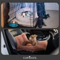 thumbnail image 6 of CAPHAUS 24/30 Inch Calming Donut Pet Bed for Small/Medium Cats and Dogs, Anti-Slip Bottom, Washable, Anti-Anxiety Fluffy Round Cat Bed, Indoor Shaggy Cuddler Cotton Candy Brown, Light Gray, Pink Bed, 6 of 9