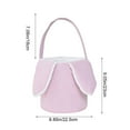 thumbnail image 3 of Bfogop Easter Basket Egg Hunt Bunny Baskets for Kids with Cute Rabbit Ears Storage Gifts Easter Gift Bags Tote Bags for Easter Party Decorations Egg Candy Gift Carry Bucket 9x9 Inch, 3 of 6