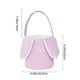 thumbnail image 3 of Cesta de conejito de Pascua | Bolsa de almacenamiento portátil de pana con orejas de conejo | Bonita búsqueda de huevos de Pascua y decoración navideña | Rojo, morado, gris, verde, rosa y azul, 3 of 6
