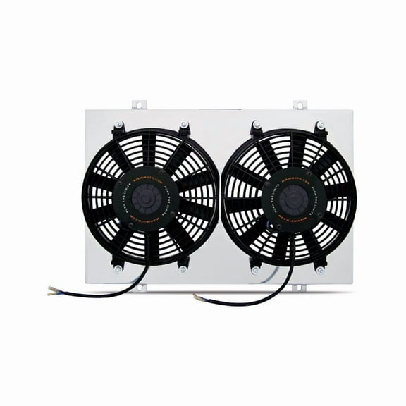 Mishimoto MMFS-RX-LS Performance Aluminum Fan Shroud Compatible With LS-Swapped Mazda RX-7 1993-1997 Silver