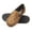 Tan, variant on Hanes Men's Moccasin Slipper House Shoe With Indoor Outdoor Memory Foam Sole Fresh Iq Odor Protection