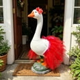 thumbnail image 4 of Inerposs Goose Clothing Set, Porch Decor, Garden Outfit, Chiffon Skirt, Outdoor Decoration, Perfect for Lawn Gooses, 4 of 8