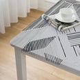 thumbnail image 5 of BANET  Tablecloths for Rectangle Tables Geometric Print Hem Stitch Dining Table Cover | Decorative Washable Rectangle Tablecloth for Kitchen, Dinning, Party white, 5 of 8