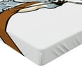thumbnail image 2 of Ambesonne Animal Fitted Sheet, Koala Eucalyptus, Twin Size, Brown Grey, 2 of 3
