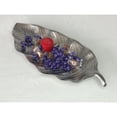 thumbnail image 3 of Leeber Limited 69313 Botanic Collection Titanium Porcelain Matt Silver Leaf Sering Tray 17', 3 of 3