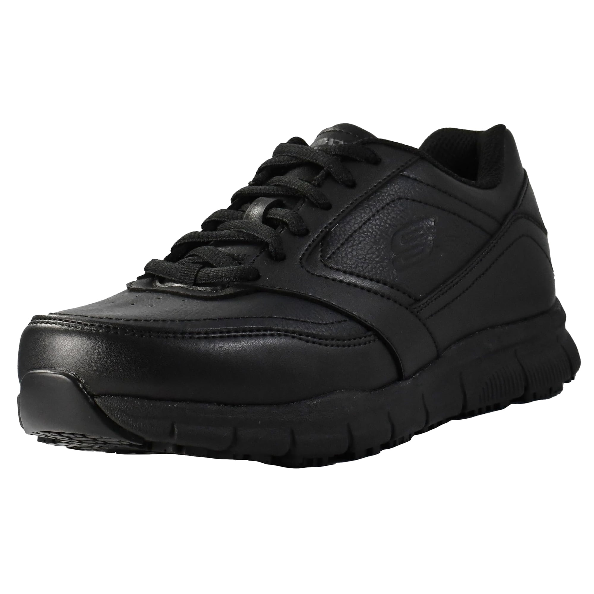 Skechers Nampa-Wyola Work Shoes for Women Lace Up Synthetic Leather Cushioned Insole Shock Midsole Electrical Hazard Safe Athletic Shoes