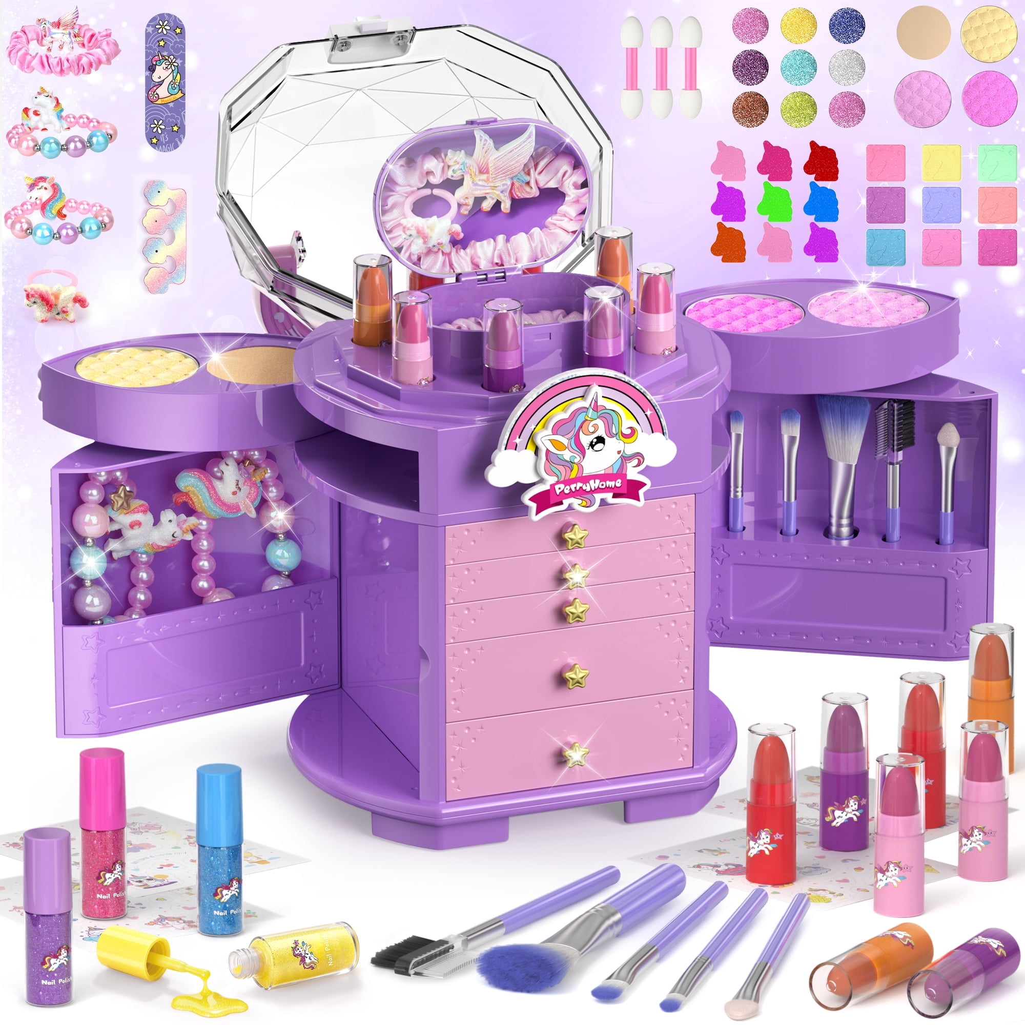 Perryhome Unicorn Kids Washable Makeup Set photo 1
