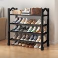 thumbnail image 2 of 4 Tier Adjustable Shoe Rack, 31 X 10 X 24 Inchs Expandable Shoe Organizer Storage Shelf for Sneaker and Boot, Free Standing Shoe Rack for Closet, Entryway, Doorway, Garage, Small Spaces 22035, 2 of 8