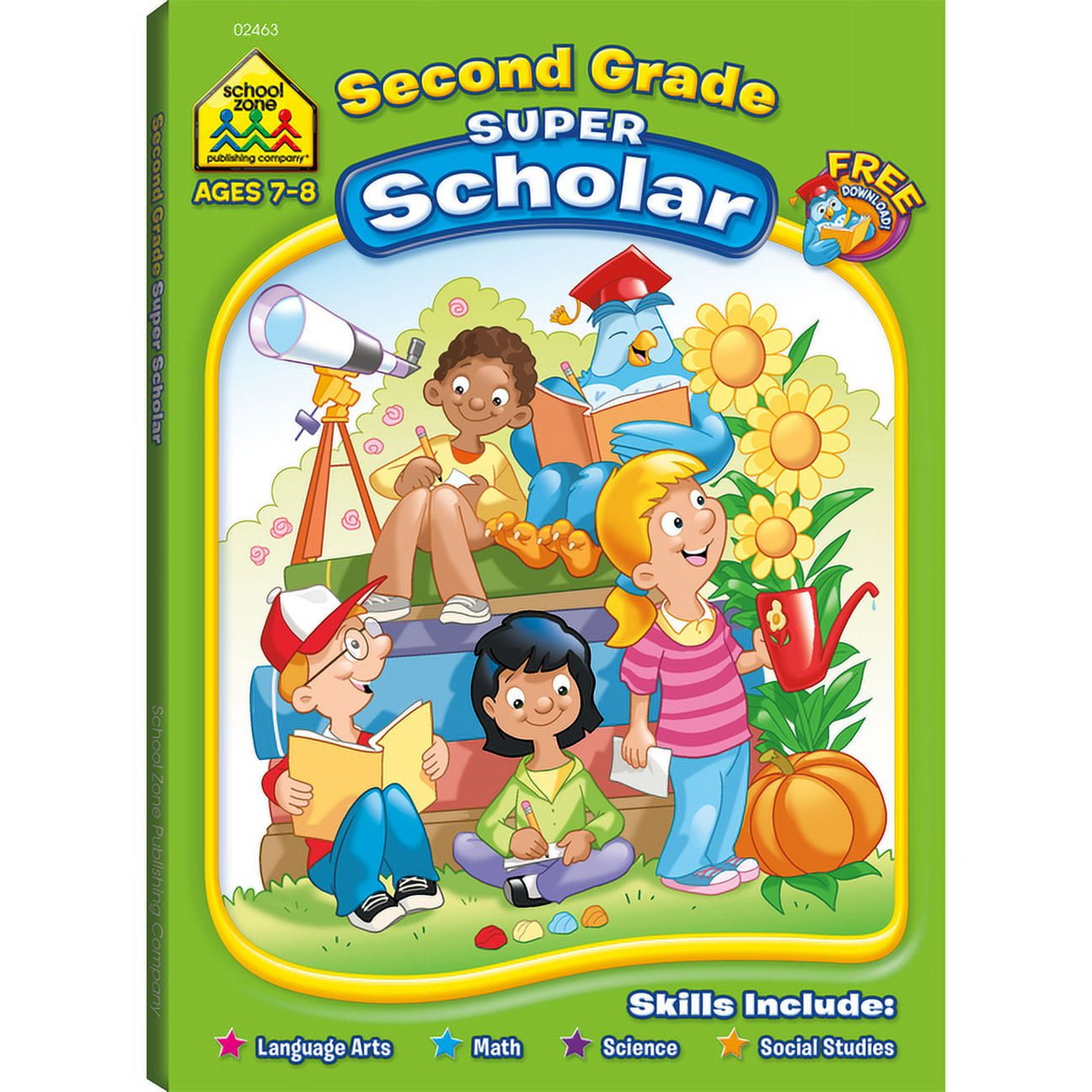 School Zone Second Grade Super Scholar Workbook (Paperback)