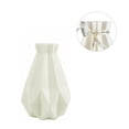 thumbnail image 1 of Ounissouiy Florero de decoración para el hogar, jarrón de plástico blanco, maceta de cerámica de imitación, cesta de flores, jarrones de decoración Decoración del hogar  3505 blanco leche, 1 of 8