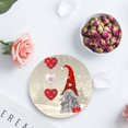 thumbnail image 3 of JOOCAR Christmas Coasters, Christmas Gnome Hearts, Suitable for Home Kitchen Table Bar Decoration Housewarming Gift Coasters Set of 4, 3 of 5