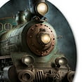 thumbnail image 4 of Designart "Train Symphony Rhythm of the Rails III" Transportation Train Metal Round Art Living Room, 4 of 5