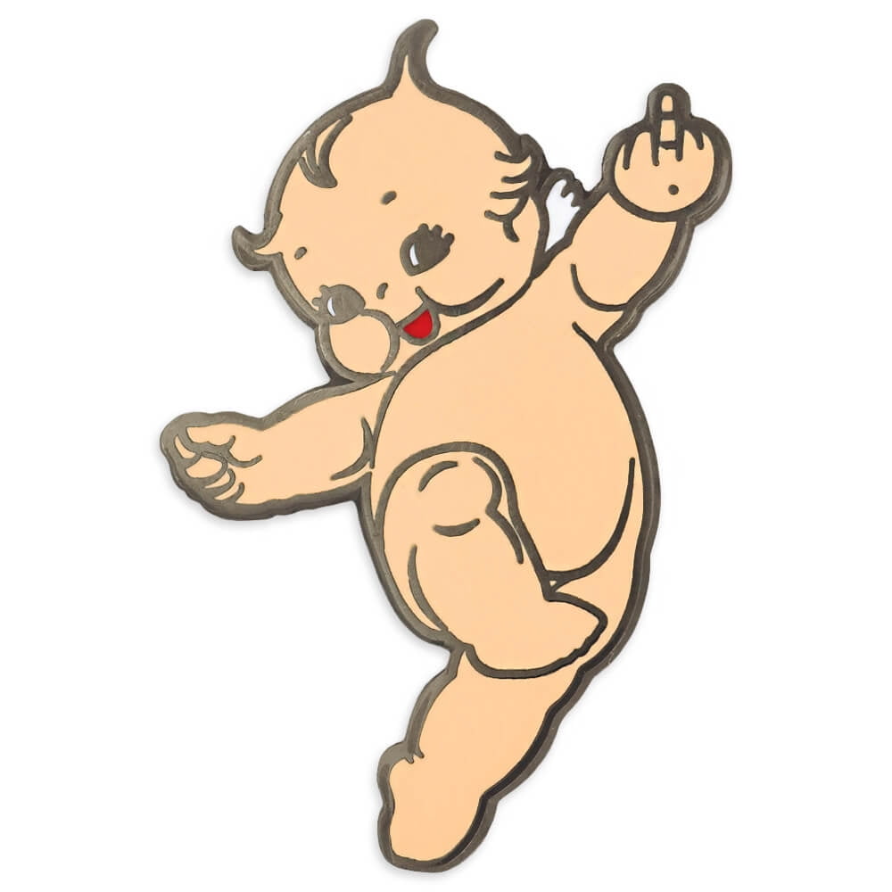 PinMart's Cute Naughty Kewpie Doll Funny Nostalgic Enamel Lapel Pin -  Walmart.com