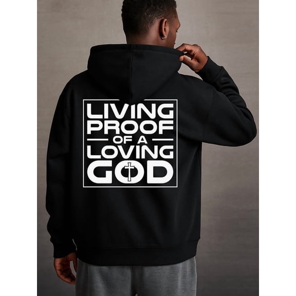 Living Proof sweatshirt Christianity for men regular fit black Comfortable for Casual Wear graphic streetwear high quality vintage pamuk christianity Unique Design Unisex hoodie