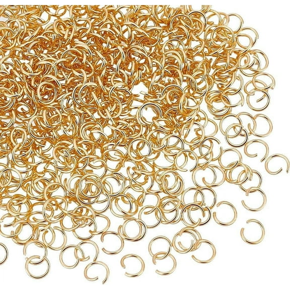 1000Pcs 3mm Golden Stainless Steel Jump Rings Open Jump Rings Connector Jewelry Findings for Jewelry Making& Craft Projects and Necklace Repair 0.4mm Thick for DIY