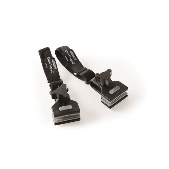 Camco Awning Fabric Clamp 42061 Black; Set of 2; With English/French Language Package