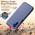 thumbnail image 3 of NIFFPD Samsung Galaxy A13 5G Case with Screen Protector (Anti Spy Privacy) Tough Rugged Shockproof Protective Phone Case for Galaxy A13 5G Dark Blue, 3 of 6