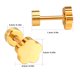 thumbnail image 2 of unbranded 2Pares Aretes De Minimalistas De Para Mujer Uso Diario Y, 2 of 8