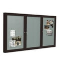 thumbnail image 2 of Ghent's Vinyl 36" x 72" 3 Door Enclosed Bulletin Board in Silver, 2 of 3