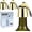 Gold, variant on JTCAREERS Stainless Steel of 2 Wine Bottle Stoppers with Silicone - Reusable Wine Saver and Decorative Bottle Sealer, Leakproof, Keep Fresh (Silver)