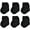Black 6 Pack, variant on Baby Socks Unisex-Baby Seamless Turn Cuff Socks Cotton Rich Booties Socks 6 Pairs Pack Newborn Infant Toddlers