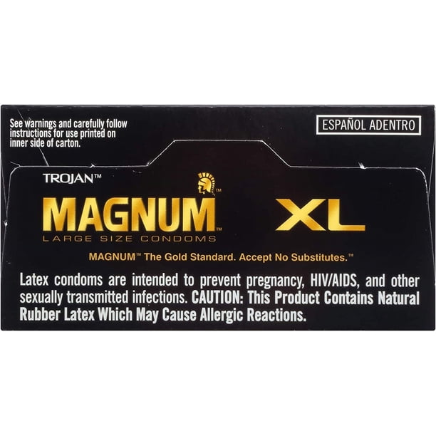trojan magnum xl large size lubricated condoms - 12 count Trojan Magnum XL Large Size Lubricated Condoms💋Premium Latex Quality-Pick  Count main image 1